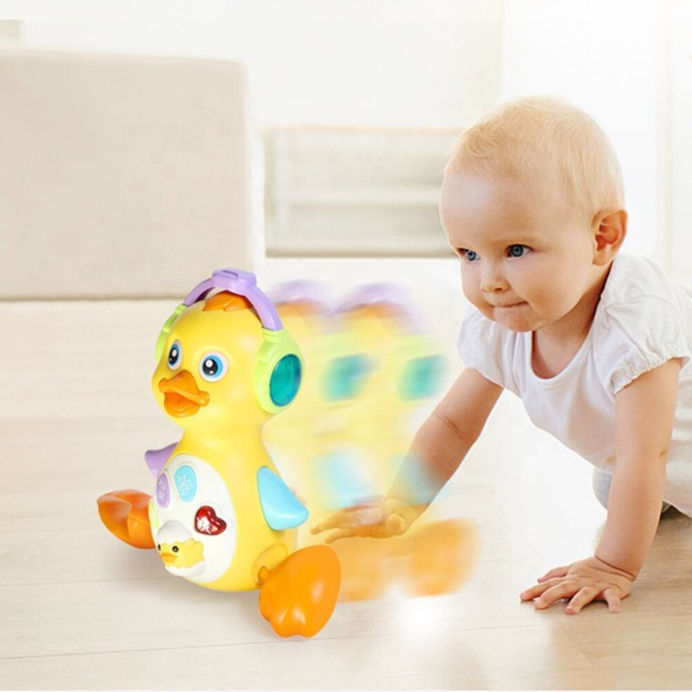 Musical Flapping Yellow Duck, Crawling Tummy Time(Any Color)